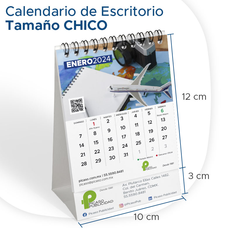 calendario personalizado 2024 calendario de escritorio chico