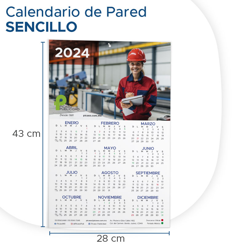 calendario personalizado 2024 calendario de pared