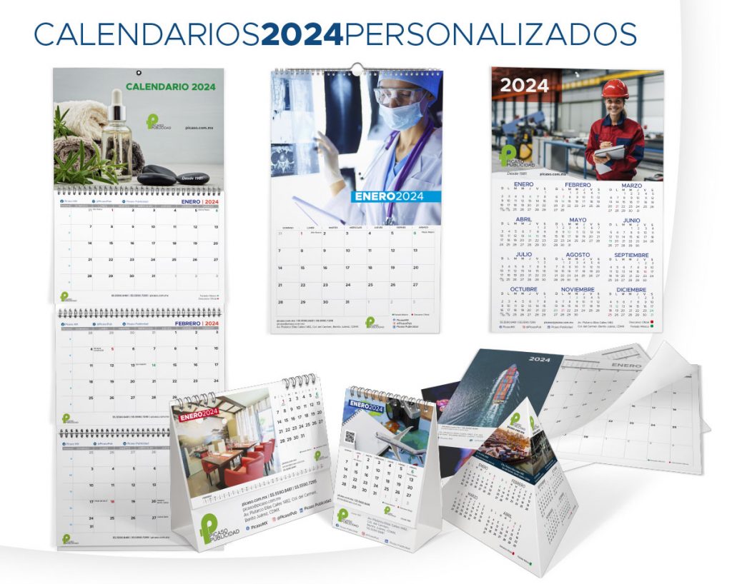 Impresión de calendarios personalizados 2024